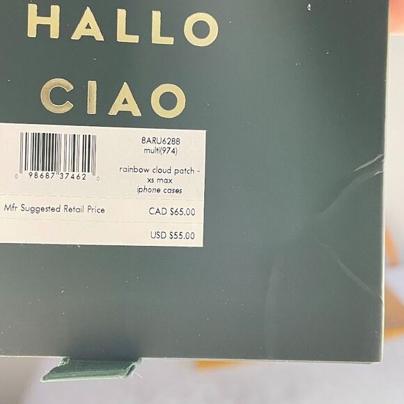 kate spade iPhone XS Max Phone Cases Jeweled Floradoddle / Rainbow Cloud Patch - Picture 13 of 14